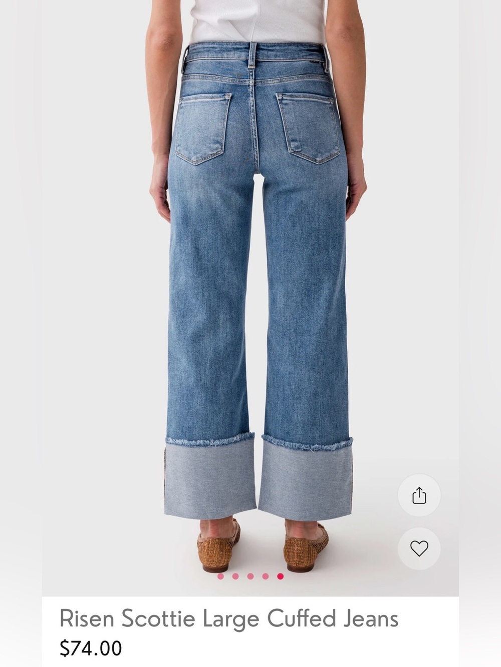 Risen Scottie Large Cuffed Jeans - Picture 10 of 10